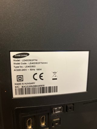 Televisor Samsung Negro