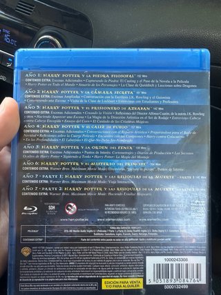 Colección Harry Potter 8 Películas Blu-ray