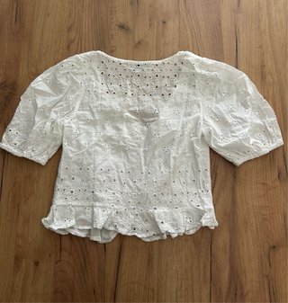 Blusa de Stradivarius talla S en color blanco