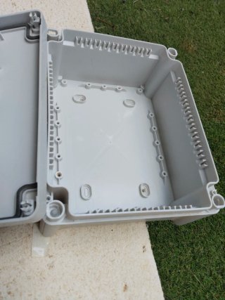 Caja estanca exterior con enchufes
