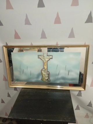 Cuadro espejo religioso