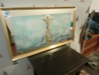 Cuadro espejo religioso