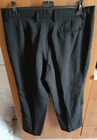 Pantaloni eleganti uomo SACCO neri taglia 52