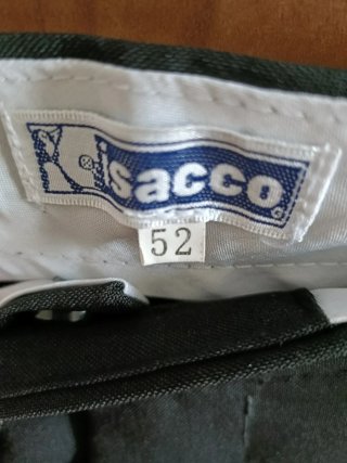 Pantaloni eleganti uomo SACCO neri taglia 52