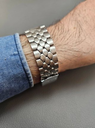 Vintage BRACELET Coffin 19mm 1960  Diver watch
