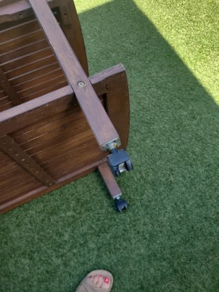 Mesa de madera para exterior