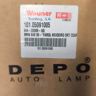 FARO ANTINIEBLAS DERECHO BMW SERIE 3 NUEVO 10105091005