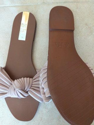 Sandalias Zara lazo beige talla 39 sin estrenar