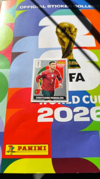 Cromo Extra Mundial 2026 Cristiano Ronaldo Plata