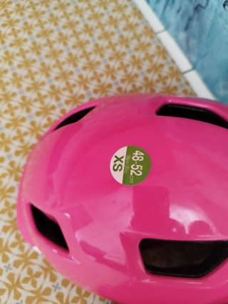 Cascos Btwin Rosas Talla S y xs