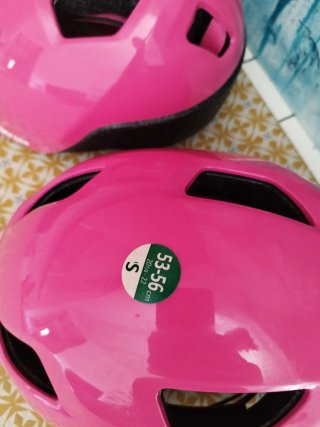 Cascos Btwin Rosas Talla S y xs