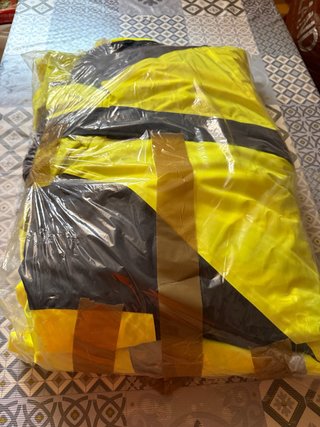 Anorak Alta Visibilidad Amarillo y Negro talla XL