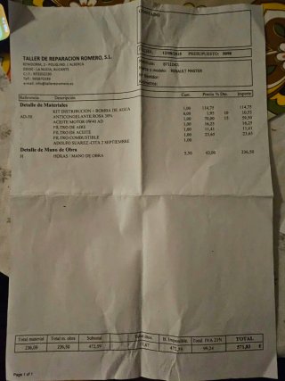 ACCEPTO CAMBIO Renault Trafic  1.9 6plazas 2006