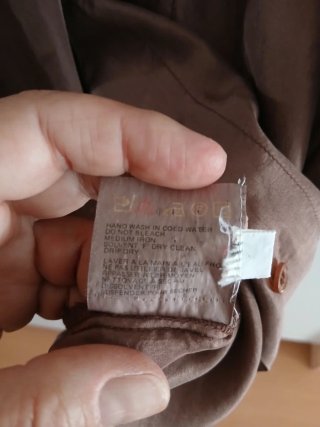 Camisa seda manga larga Talla 2