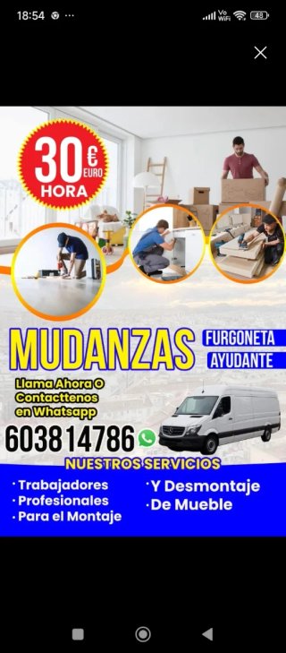 Mudanza transporte servicio montaje desmontaje Bcn
