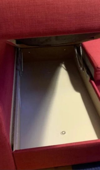Sofá cama chaiselongue Friheten rosa