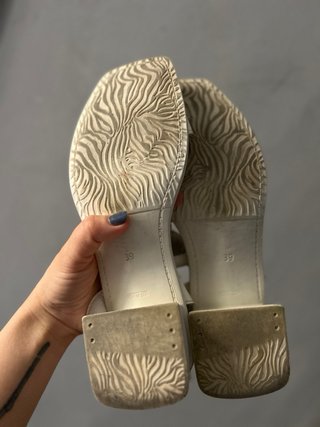 Sandalias Piel Natural Puntera Cuadrada