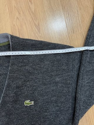 Cardigan Lacoste Vintage Gris Años 80