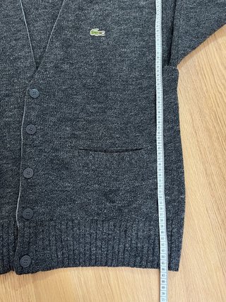 Cardigan Lacoste Vintage Gris Años 80