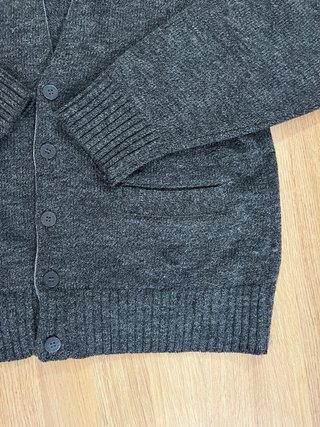 Cardigan Lacoste Vintage Gris Años 80