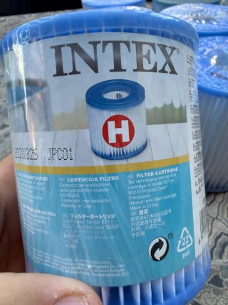Pack filtros Intex H para depuradora Krystal Clear