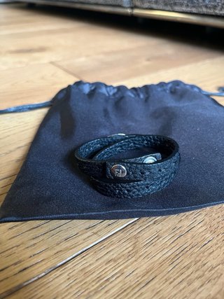 Bracciale Fendi Selleria Pelle Nero