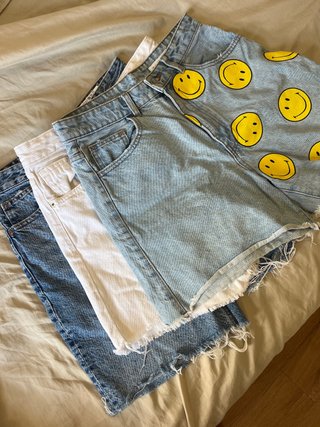 Lote 3 shorts vaqueros mujer