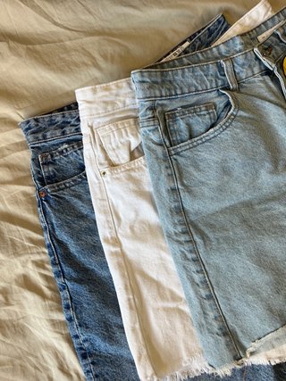 Lote 3 shorts vaqueros mujer