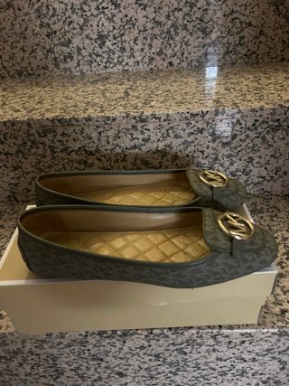 Bailarinas Michael Kors MK Verde y Dorado