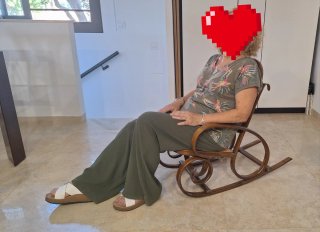 Sillón Mecedora Infantil Ratán y Madera