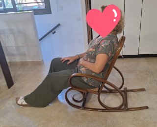 Sillón Mecedora Infantil Ratán y Madera