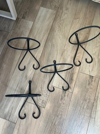 Soportes para colgar macetas de metal