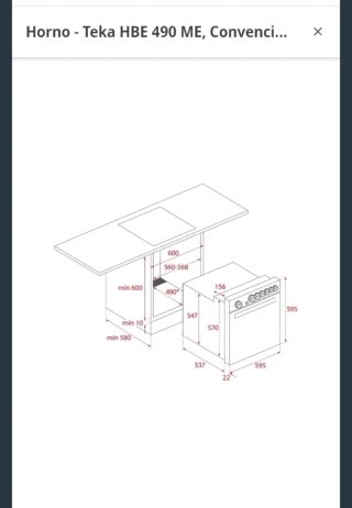 Horno Teka Blanco