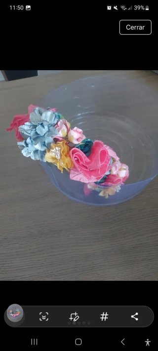 Tocado de flores
