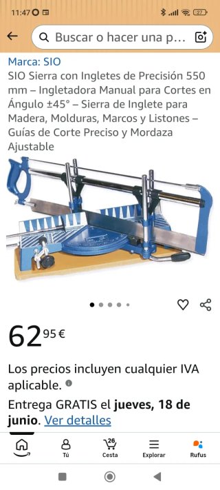 Ingletadora manual azul