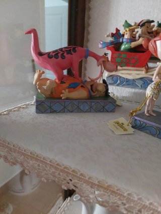 Statuetta Flintstones Dino Fred