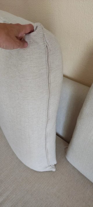 Sofá 3 plazas tela beige