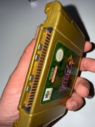 Zelda Majora's Mask N64 Cartucho Dorado