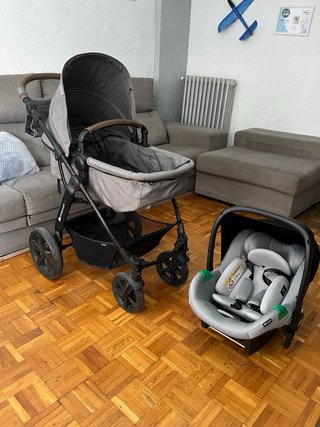 Carrito de bebé Kinderkraft gris