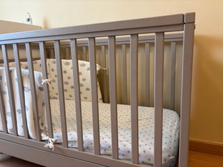 Cuna madera 120x60 marrón claro