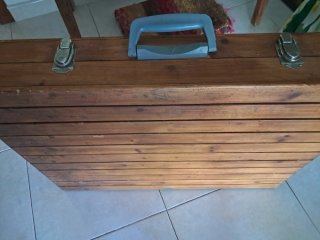 Mesa plegable madera picnic/playa