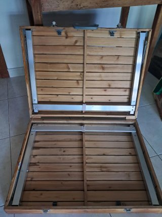 Mesa plegable madera picnic/playa