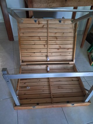 Mesa plegable madera picnic/playa
