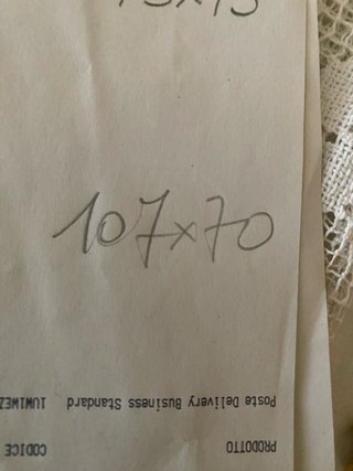 Telo ricamato a mano in  puro cotone