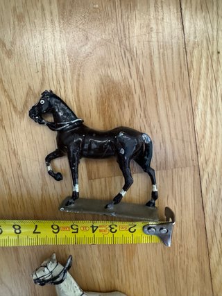 Caballos de plomo antiguos (7cm) militar coleccion