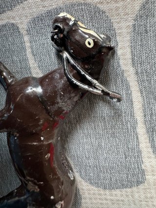 Caballos de plomo antiguos (7cm) militar coleccion