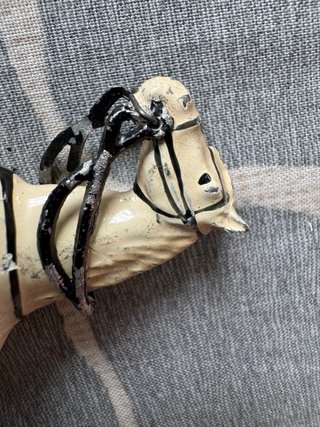 Caballos de plomo antiguos (7cm) militar coleccion