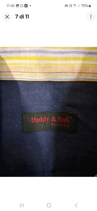 Camicia uomo puro lino Daddy & Son M
