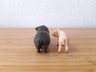 2 Figuras Cerdos Schleich Juguetes animales