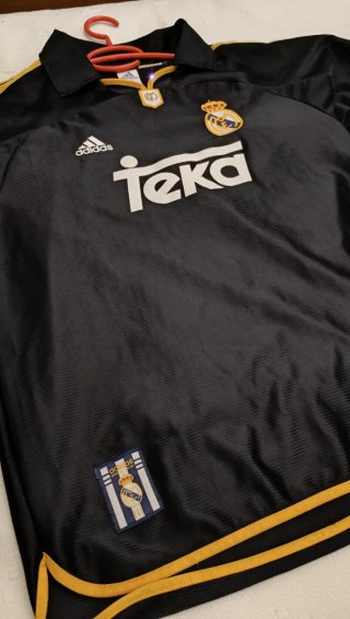 Camiseta Real Madrid 99/01 Negra